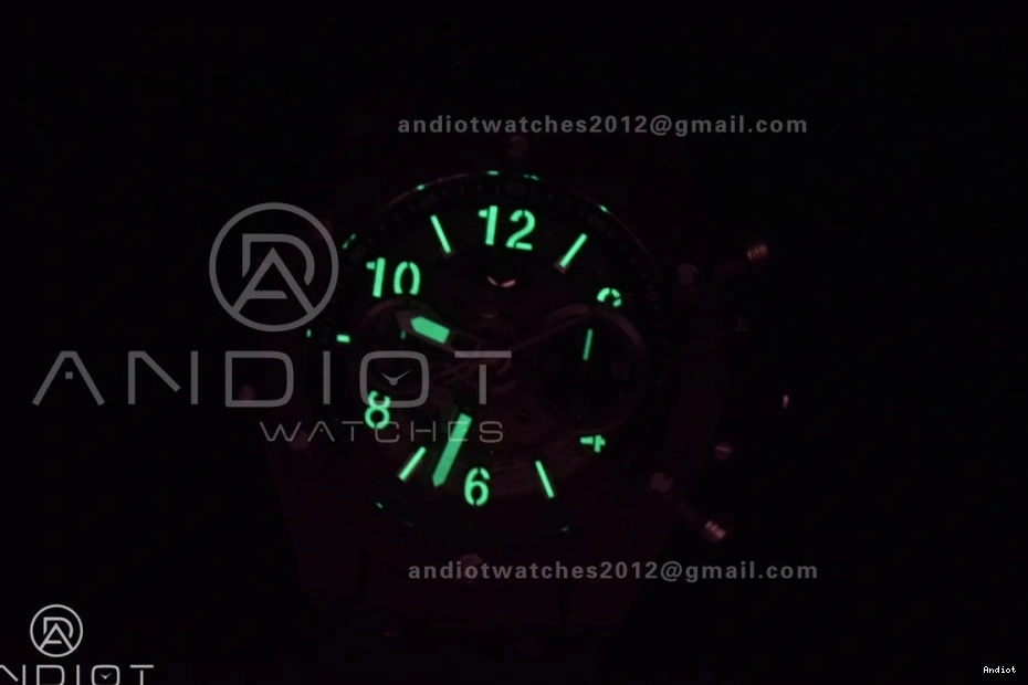 Skeleton 1:1 Best Unico Dial Black Titanium Big Rubber Black ZF Strap Edition Bang Hublot On A1280 0214